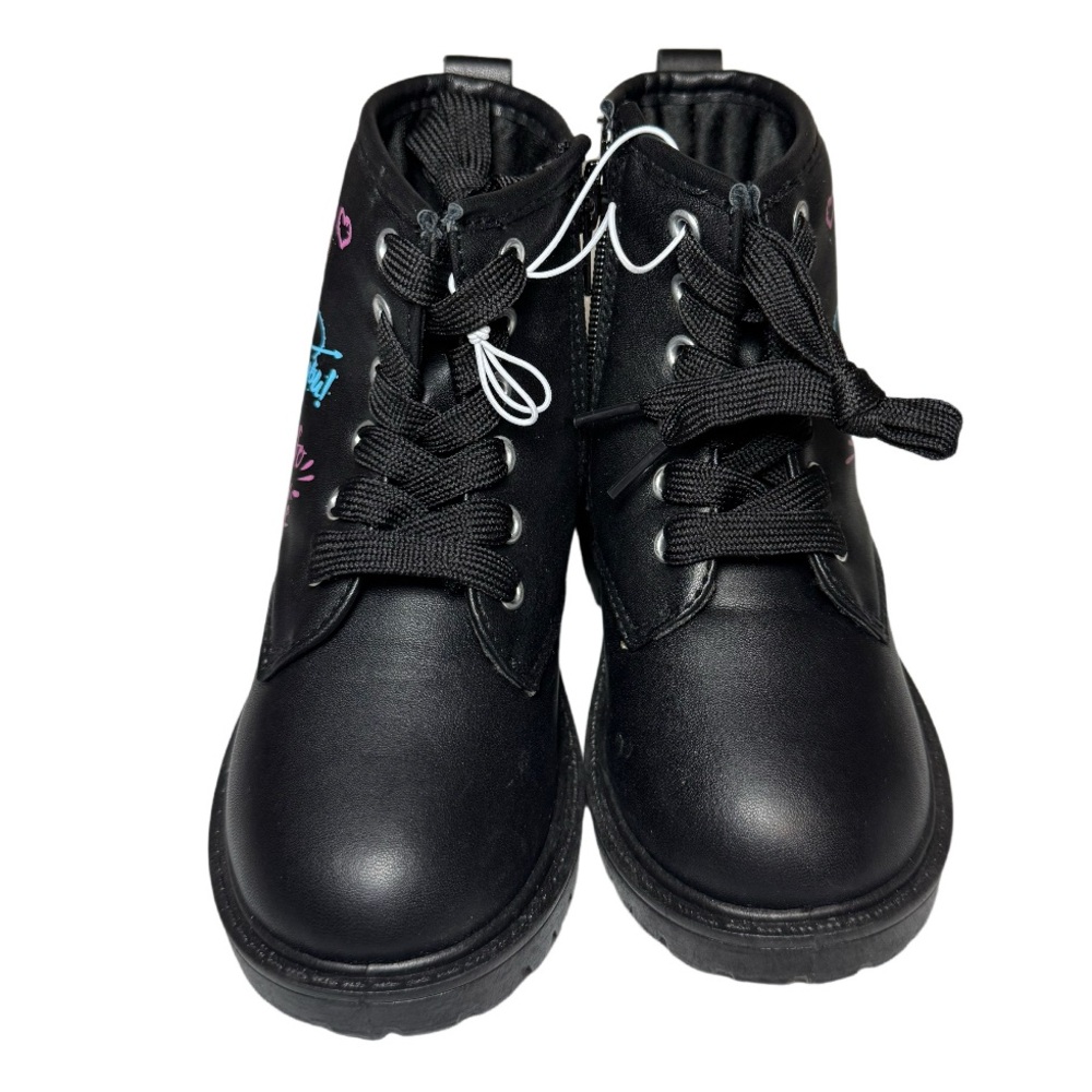 Black Boots with Colorful Graphics new - Picture 2 of 3